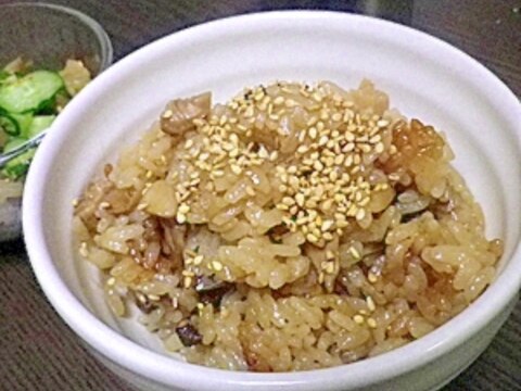 当然和風な釜飯の素を中華おこわ風に変えちゃう荒技